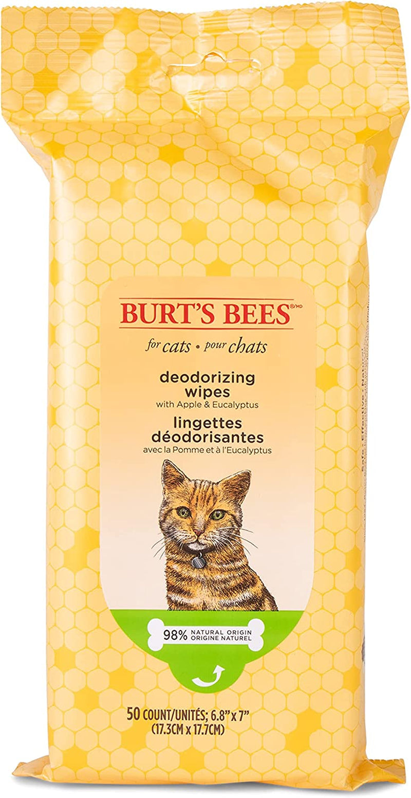 Cat Naturally Derived Dander Reducing Wipes - Kitten and Cat Wipes for Grooming - Cruelty Free, Formulated without Sulfates and Parabens, Made in the USA, 50 Count - 3 Pack