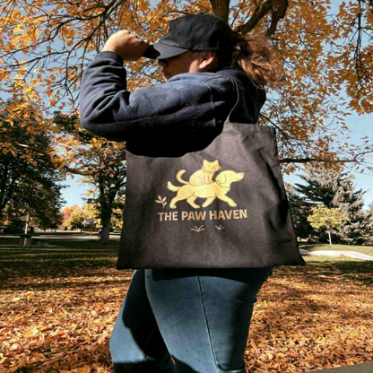 Cotton Tote Bag The Paw Haven