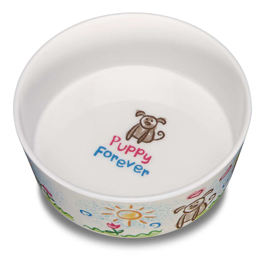 Loving Pets Dolce Moderna Bowl Puppy Forever  1ea/LG