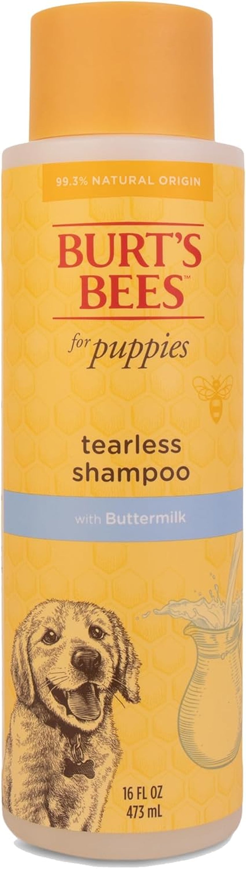 Tearless Puppy Shampoo with Buttermilk, 95% Natural Origin Formulas, Shampoo for Puppies - Gentle Dog and Puppy Shampoo Tear Free, Best Puppy Shampoo Tearless, 32 Oz