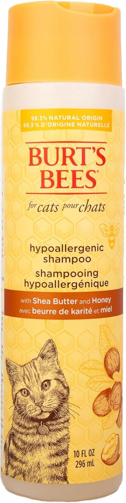 Hypoallergenic Shampoo for Cats with Shea Butter and Honey, 2Pk, 99.7% Natural Origin Formulas, Pet Shampoo for Cats, Gentle Cat Shampoo, Cat Shampoo for Itchy Skin, 2Pk, 10 Oz