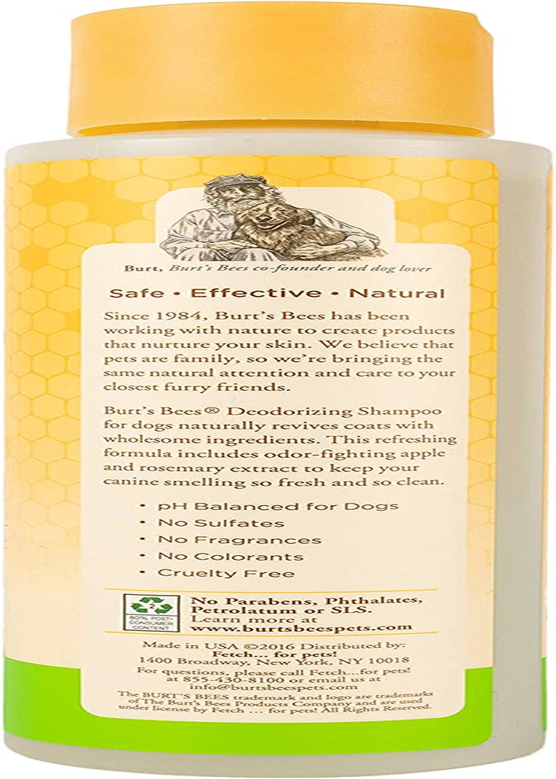 Naturally Derived Deodorizing Dog Shampoo with Apple & Rosemary - Dog Shampoo for Odors - Cruelty Free, Formulated without Sulfates and Parabens, Made in USA, 16 Oz - 2 Pack