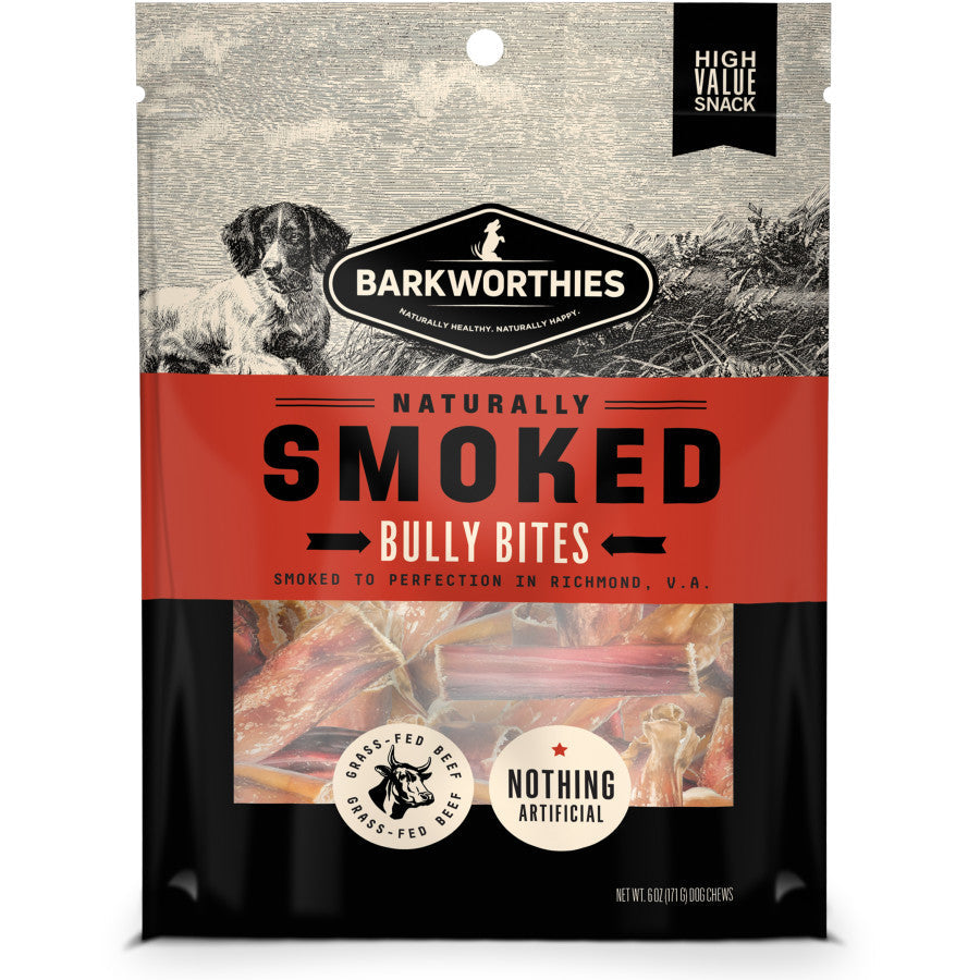 Barkworthies Smoked Bully Bites Dog Treat 1ea/6 oz