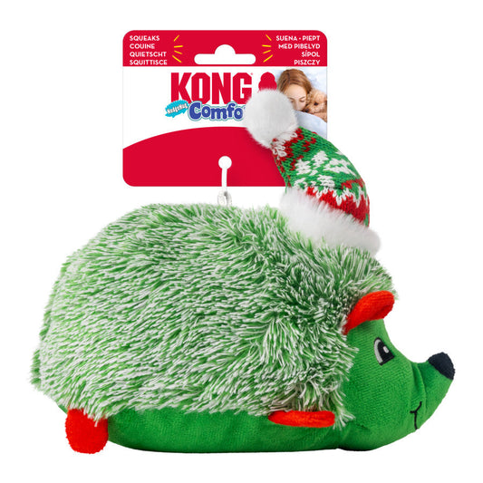 KONG Holiday Comfort HedgeHug Dog Toy Assorted, 1ea/MD