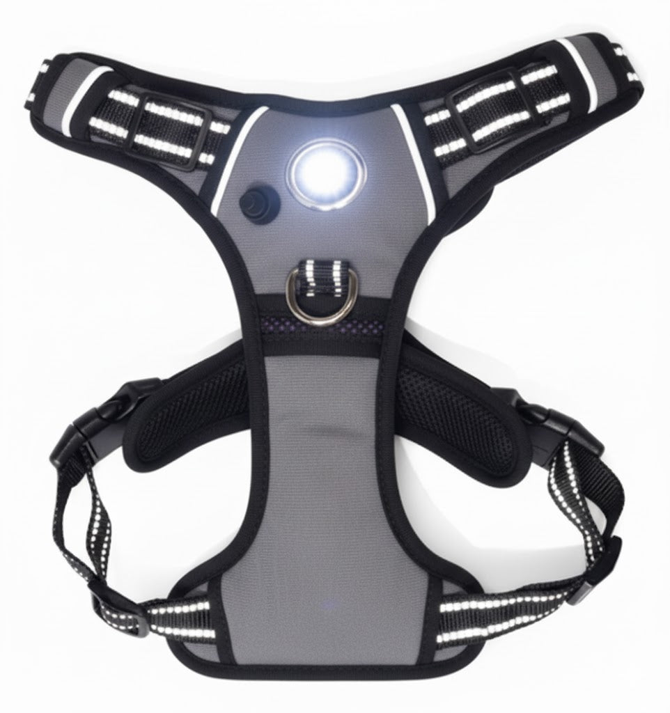 Headlight Harness, Dog Harness with Built In LED Light