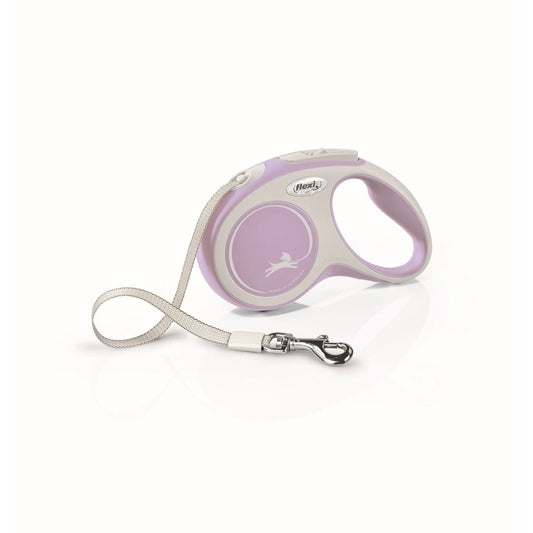 Flexi Comfort Retractable Tape Dog Leash Pink 16 Ft, Small