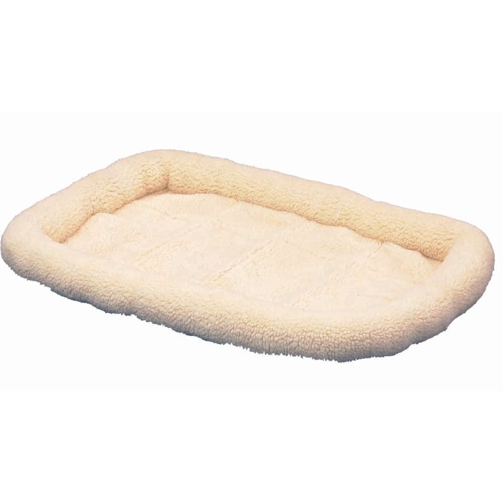 SnooZZy Sheepskin Bolster Kennel Dog Mat White, 1ea/MD